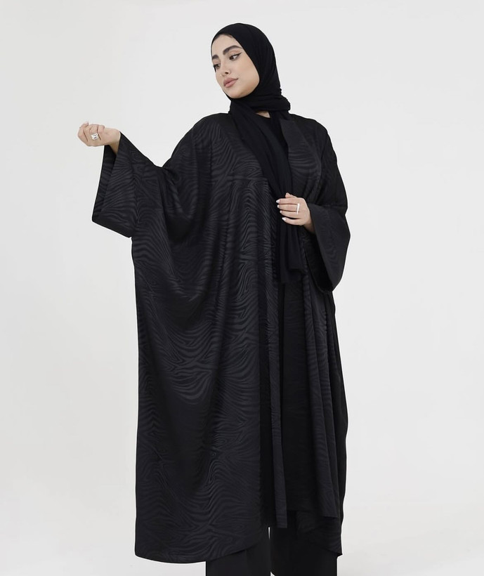 عبا ساتن مشکی